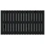 Cabecero de cama de pared madera maciza pino negro 108x3x60 cm de vidaXL, Cabeceros y pies de cama - Ref: Foro24-824827, Prec...