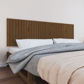 Solid pine wood bed headboard honey brown 204x3x60 cm by vidaXL, Headboards and footboards - Ref: Foro24-824831, Price: 101,7...