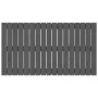 Cabecero de cama de pared madera maciza pino gris 108x3x60 cm de vidaXL, Cabeceros y pies de cama - Ref: Foro24-824825, Preci...