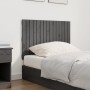 Cabecero de cama de pared madera maciza pino gris 95,5x3x60 cm de vidaXL, Cabeceros y pies de cama - Ref: Foro24-824835, Prec...