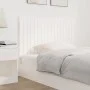 Solid white pine wood wall bed headboard 108x3x60 cm by vidaXL, Headboards and footboards - Ref: Foro24-824824, Price: 75,52 ...