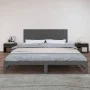 Wandbett-Kopfteil aus massivem Kiefernholz in Grau, 204 x 3 x 60 cm von vidaXL, Kopf- und Fußteile - Ref: Foro24-824830, Prei...