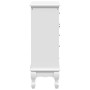 Mueble de 5 cajones y 2 estantes blanco