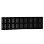Solid black pine wood wall bed headboard 204x3x60 cm by vidaXL, Headboards and footboards - Ref: Foro24-824832, Price: 109,70...