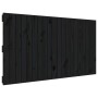Wandbett-Kopfteil aus schwarzem Kiefernholz, 127,5 x 3 x 60 cm von vidaXL, Kopf- und Fußteile - Ref: Foro24-824842, Preis: 69...