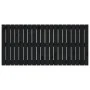 Black pine solid wood wall bed headboard 127.5x3x60 cm by vidaXL, Headboards and footboards - Ref: Foro24-824842, Price: 68,1...