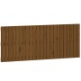 Wandbett-Kopfteil aus massivem Kiefernholz, honigbraun, 147 x 3 x 60 cm von vidaXL, Kopf- und Fußteile - Ref: Foro24-824846, ...