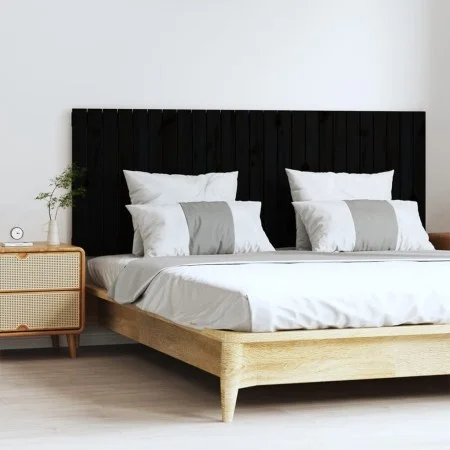 Black pine solid wood wall bed headboard 159.5x3x60cm by vidaXL, Headboards and footboards - Ref: Foro24-824852, Price: 94,72...
