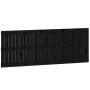 Cabecero de cama de pared madera maciza pino negro 159,5x3x60cm de vidaXL, Cabeceros y pies de cama - Ref: Foro24-824852, Pre...
