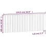 Black pine solid wood wall bed headboard 159.5x3x60cm by vidaXL, Headboards and footboards - Ref: Foro24-824852, Price: 94,72...