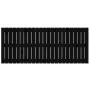 Cabecero de cama de pared madera maciza pino negro 147x3x60 cm de vidaXL, Cabeceros y pies de cama - Ref: Foro24-824847, Prec...
