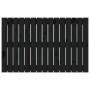 Wandbett-Kopfteil aus massivem schwarzem Kiefernholz, 95,5 x 3 x 60 cm von vidaXL, Kopf- und Fußteile - Ref: Foro24-824837, P...