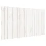 Wandbett-Kopfteil aus massivem weißem Kiefernholz, 127,5 x 3 x 60 cm von vidaXL, Kopf- und Fußteile - Ref: Foro24-824839, Pre...