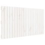 Wandbett-Kopfteil aus massivem weißem Kiefernholz, 127,5 x 3 x 60 cm von vidaXL, Kopf- und Fußteile - Ref: Foro24-824839, Pre...