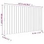 Wandbett-Kopfteil aus massivem weißem Kiefernholz, 127,5 x 3 x 60 cm von vidaXL, Kopf- und Fußteile - Ref: Foro24-824839, Pre...