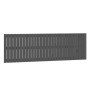 Wandbett-Kopfteil aus massivem Kiefernholz in Grau, 185 x 3 x 60 cm von vidaXL, Kopf- und Fußteile - Ref: Foro24-824865, Prei...