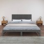 Wandbett-Kopfteil aus massivem Kiefernholz in Grau, 185 x 3 x 60 cm von vidaXL, Kopf- und Fußteile - Ref: Foro24-824865, Prei...