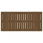 Wandbett-Kopfteil aus massivem Kiefernholz, honigbraun, 127,5 x 3 x 60 cm von vidaXL, Kopf- und Fußteile - Ref: Foro24-824841...