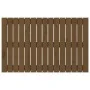 Cabecero cama pared madera maciza pino marrón miel 95,5x3x60 cm de vidaXL, Cabeceros y pies de cama - Ref: Foro24-824836, Pre...