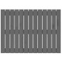 Wandbett-Kopfteil aus massivem Kiefernholz in Grau, 82,5 x 3 x 60 cm von vidaXL, Kopf- und Fußteile - Ref: Foro24-824855, Pre...