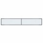 Mesa consola vidrio templado blanco 220x35x75,5 cm