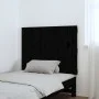 Cabecero de cama pared madera maciza pino negro 82,5x3x60 cm de vidaXL, Cabeceros y pies de cama - Ref: Foro24-824857, Precio...