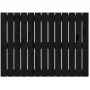 Cabecero de cama pared madera maciza pino negro 82,5x3x60 cm de vidaXL, Cabeceros y pies de cama - Ref: Foro24-824857, Precio...