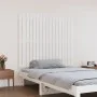 Wandbett-Kopfteil aus massivem weißem Kiefernholz, 108 x 3 x 90 cm von vidaXL, Kopf- und Fußteile - Ref: Foro24-824874, Preis...