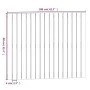 Cabecero de cama de pared madera maciza pino blanco 108x3x90 cm de vidaXL, Cabeceros y pies de cama - Ref: Foro24-824874, Pre...