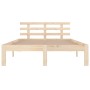 Solid wood bed frame 140x190 cm by vidaXL, Beds and slatted bases - Ref: Foro24-814734, Price: 115,35 €, Discount: %