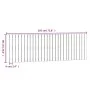 Solid black pine wood wall bed headboard 185x3x60 cm by vidaXL, Headboards and footboards - Ref: Foro24-824867, Price: 105,42...