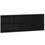 Solid black pine wood wall bed headboard 166x3x60 cm by vidaXL, Headboards and footboards - Ref: Foro24-824862, Price: 82,45 ...