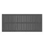Cabecero de cama de pared madera maciza pino gris 204x3x90 cm de vidaXL, Cabeceros y pies de cama - Ref: Foro24-824880, Preci...