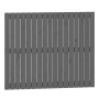 Cabecero de cama de pared madera maciza pino gris 108x3x90 cm de vidaXL, Cabeceros y pies de cama - Ref: Foro24-824875, Preci...