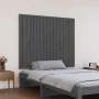 Gray pine solid wood wall bed headboard 108x3x90 cm by vidaXL, Headboards and footboards - Ref: Foro24-824875, Price: 79,40 €...