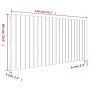 Gray pine solid wood wall bed headboard 140x3x60 cm by vidaXL, Headboards and footboards - Ref: Foro24-824870, Price: 95,48 €...