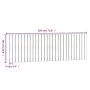 Cabecero cama pared madera maciza pino marrón miel 185x3x60 cm de vidaXL, Cabeceros y pies de cama - Ref: Foro24-824866, Prec...
