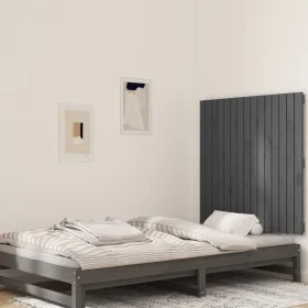 Gray pine solid wood wall bed headboard 95.5x3x90 cm by vidaXL, Headboards and footboards - Ref: Foro24-824885, Price: 60,14 ...