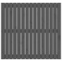 Wandbett-Kopfteil aus massivem Kiefernholz in Grau, 95,5 x 3 x 90 cm von vidaXL, Kopf- und Fußteile - Ref: Foro24-824885, Pre...