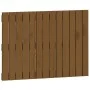 Solid pine wood wall bed headboard honey brown 82.5x3x60 cm by vidaXL, Headboards and footboards - Ref: Foro24-824856, Price:...