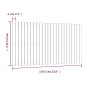 Cabecero de cama de pared madera maciza de pino 159,5x3x90 cm de vidaXL, Cabeceros y pies de cama - Ref: Foro24-824898, Preci...