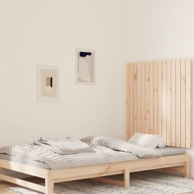Solid pine wood wall bed headboard 95.5x3x90 cm by vidaXL, Headboards and footboards - Ref: Foro24-824883, Price: 59,48 €, Di...