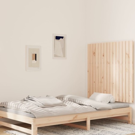 Wandbett-Kopfteil aus massivem Kiefernholz, 95,5 x 3 x 90 cm von vidaXL, Kopf- und Fußteile - Ref: Foro24-824883, Preis: 59,4...