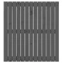 Cabecero de cama de pared madera maciza pino gris 82,5x3x90 cm de vidaXL, Cabeceros y pies de cama - Ref: Foro24-824905, Prec...