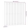 Cabecero de cama de pared madera maciza pino gris 82,5x3x90 cm de vidaXL, Cabeceros y pies de cama - Ref: Foro24-824905, Prec...