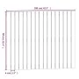 Cabecero de cama de pared madera maciza de pino 108x3x90 cm de vidaXL, Cabeceros y pies de cama - Ref: Foro24-824873, Precio:...
