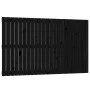 Cabecero de cama de pared madera maciza pino negro 147x3x90 cm de vidaXL, Cabeceros y pies de cama - Ref: Foro24-824897, Prec...