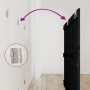 Wandbett-Kopfteil aus massivem schwarzem Kiefernholz, 147 x 3 x 90 cm von vidaXL, Kopf- und Fußteile - Ref: Foro24-824897, Pr...