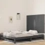 Cabecero de cama de pared madera maciza pino gris 127,5x3x90 cm de vidaXL, Cabeceros y pies de cama - Ref: Foro24-824890, Pre...