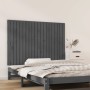 Wandbett-Kopfteil aus massivem Kiefernholz in Grau, 127,5 x 3 x 90 cm von vidaXL, Kopf- und Fußteile - Ref: Foro24-824890, Pr...